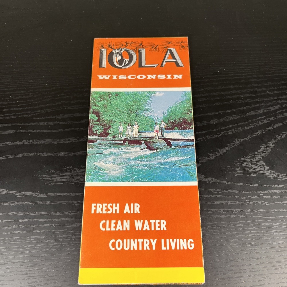 Vintage Brochure for‎ Iola Wisconsin Waupaca County